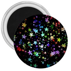 Christmas Star Gloss Lights Light 3  Magnets by Ket1n9