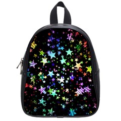 Christmas Star Gloss Lights Light School Bag (small) by Ket1n9