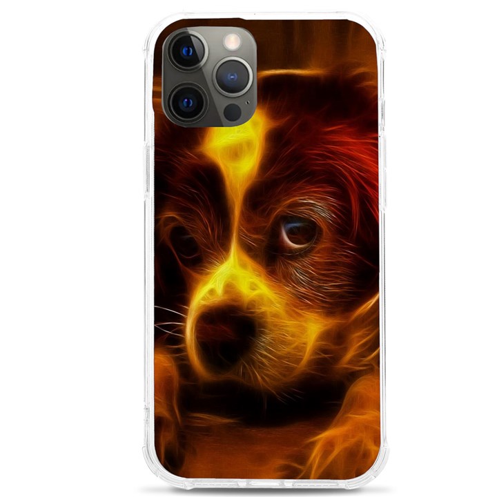 Cute 3d Dog iPhone 12 Pro max TPU UV Print Case