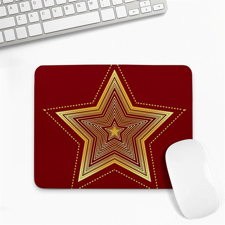 Christmas Star Seamless Pattern Small Mousepad