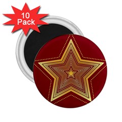 Christmas Star Seamless Pattern 2 25  Magnets (10 Pack)  by Ket1n9