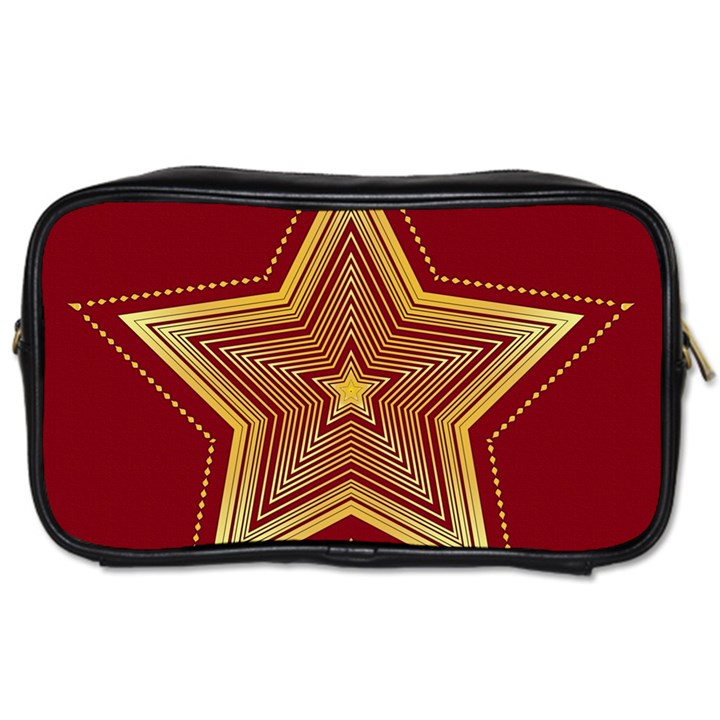 Christmas Star Seamless Pattern Toiletries Bag (One Side)