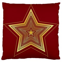 Christmas Star Seamless Pattern Large Cushion Case (two Sides) by Ket1n9