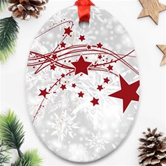 Christmas Star Snowflake Ornament (oval) by Ket1n9