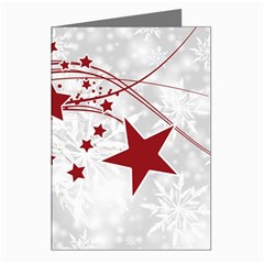 Christmas Star Snowflake Greeting Cards (pkg Of 8) by Ket1n9