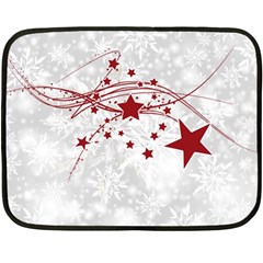 Christmas Star Snowflake Two Sides Fleece Blanket (mini) by Ket1n9