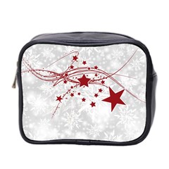 Christmas Star Snowflake Mini Toiletries Bag (two Sides) by Ket1n9