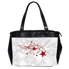 Christmas Star Snowflake Oversize Office Handbag (2 Sides) by Ket1n9