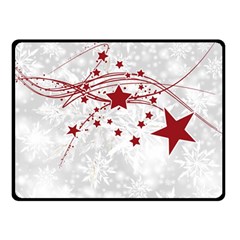 Christmas Star Snowflake Fleece Blanket (small) by Ket1n9