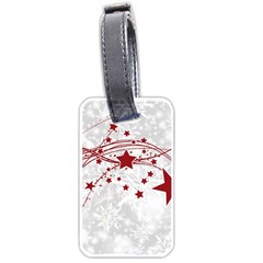 Christmas Star Snowflake Luggage Tag (one Side) by Ket1n9