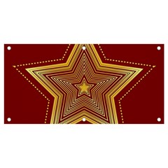 Christmas Star Seamless Pattern Banner And Sign 4  X 2  by Ket1n9