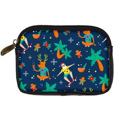 Colorful Funny Christmas Pattern Digital Camera Leather Case by Ket1n9