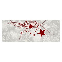 Christmas Star Snowflake Banner And Sign 8  X 3  by Ket1n9