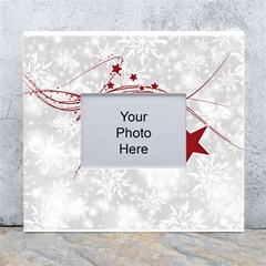 Christmas Star Snowflake White Wall Photo Frame 5  X 7 