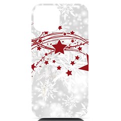 Christmas Star Snowflake Iphone 14 Black Uv Print Case by Ket1n9