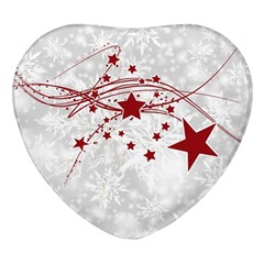 Christmas Star Snowflake Heart Glass Fridge Magnet (4 Pack) by Ket1n9