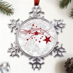 Christmas Star Snowflake Metal Large Snowflake Ornament by Ket1n9