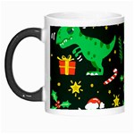 Christmas Funny Pattern Dinosaurs Morph Mug Left