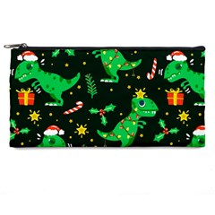 Christmas Funny Pattern Dinosaurs Pencil Case by Ket1n9