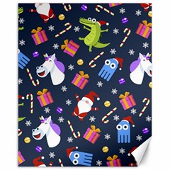 Colorful Funny Christmas Pattern Canvas 16  X 20  by Ket1n9