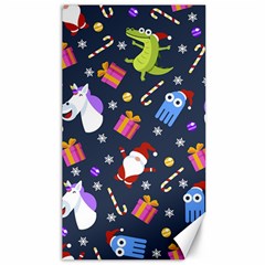 Colorful Funny Christmas Pattern Canvas 40  X 72  by Ket1n9