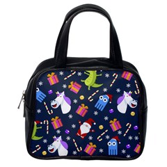 Colorful Funny Christmas Pattern Classic Handbag (one Side) by Ket1n9