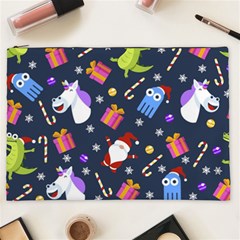 Colorful Funny Christmas Pattern Cosmetic Bag (xxl) by Ket1n9