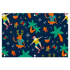 Colorful Funny Christmas Pattern Banner And Sign 6  X 4  by Ket1n9