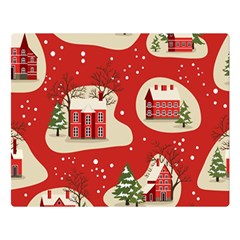 Christmas New Year Seamless Pattern Two Sides Premium Plush Fleece Blanket (large) by Ket1n9