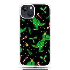 Christmas Funny Pattern Dinosaurs Iphone 13 Tpu Uv Print Case by Ket1n9