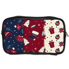 Flat Design Christmas Pattern Collection Art Toiletries Bag (two Sides) by Ket1n9