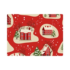 Christmas New Year Seamless Pattern Premium Plush Fleece Blanket (mini)