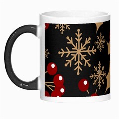 Christmas Pattern With Snowflakes Berries Morph Mug by Ket1n9