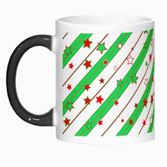 Christmas Paper Stars Pattern Texture Background Colorful Colors Seamless Morph Mug by Ket1n9