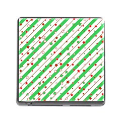 Christmas Paper Stars Pattern Texture Background Colorful Colors Seamless Memory Card Reader (square 5 Slot) by Ket1n9