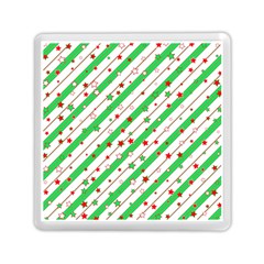 Christmas Paper Stars Pattern Texture Background Colorful Colors Seamless Memory Card Reader (square) by Ket1n9