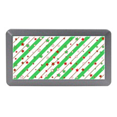 Christmas Paper Stars Pattern Texture Background Colorful Colors Seamless Memory Card Reader (mini) by Ket1n9