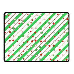 Christmas Paper Stars Pattern Texture Background Colorful Colors Seamless Two Sides Fleece Blanket (small) by Ket1n9