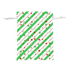 Christmas Paper Stars Pattern Texture Background Colorful Colors Seamless Lightweight Drawstring Pouch (s) by Ket1n9