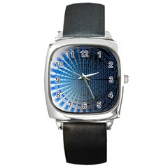 Data Computer Internet Online Square Metal Watch by Ket1n9