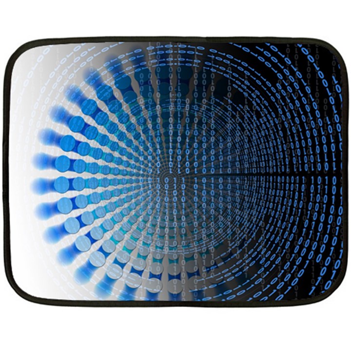 Data Computer Internet Online Two Sides Fleece Blanket (Mini)