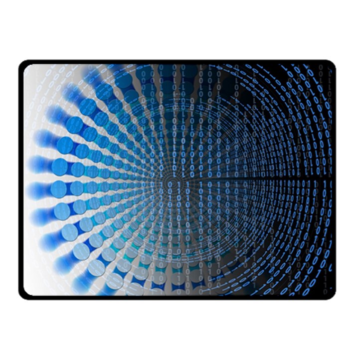 Data Computer Internet Online Fleece Blanket (Small)