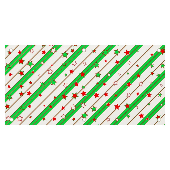 Christmas Paper Stars Pattern Texture Background Colorful Colors Seamless Banner and Sign 6  x 3 