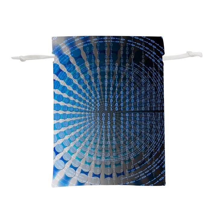 Data Computer Internet Online Lightweight Drawstring Pouch (M)