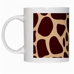 Animal Print Girraf Patterns White Mug by Ket1n9