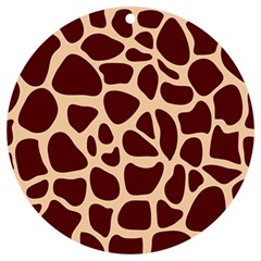 Animal Print Girraf Patterns Uv Print Acrylic Ornament Round by Ket1n9