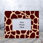 Animal Print Girraf Patterns White Tabletop Photo Frame 4 x6  Front