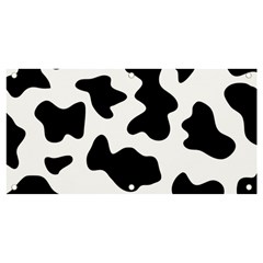 Animal Print Black And White Black Banner And Sign 4  X 2  by Ket1n9