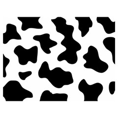 Animal Print Black And White Black Premium Plush Fleece Blanket (extra Small) by Ket1n9