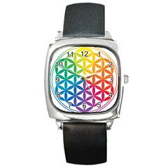 Heart Energy Medicine Square Metal Watch by Ket1n9